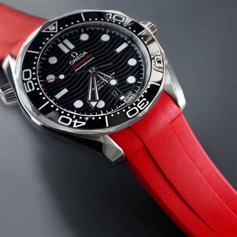 omega seamaster 42mm rubber strap|omega seamaster strap for sale.